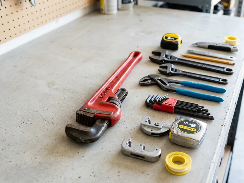 Professional plumbers in Stratford, WI equipped with top-tier tools for residential and commercial plumbing services.